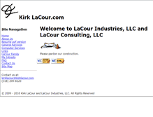 Tablet Screenshot of kirklacour.com